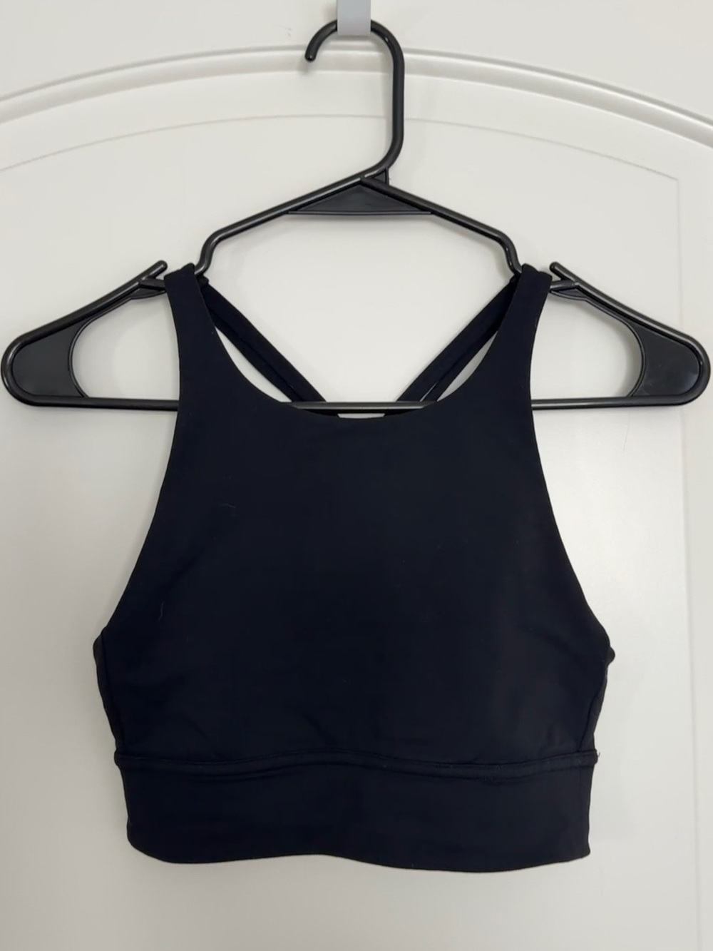 lululemon athletica Black High-Neck Crossback Sports Bra